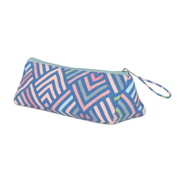 Cotton Skyblue Pencil Pouches - Pack of 2 pcs