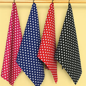 Cotton Polka Dot Multicolor Kitchen Towels Pack Of 4 freeshipping - Airwill