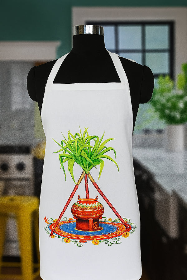 Cotton Pongal Printed Free Size Apron