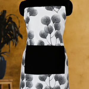 Cotton Root Leaf with Solid Pocket Free Size Apron