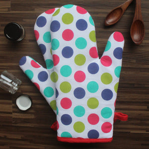 Cotton Singer Dot Oven Gloves Pack Of 2