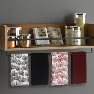 Cotton Single Leaf Black and Brown Kitchen Towels Pack Of 4 freeshipping - Airwill