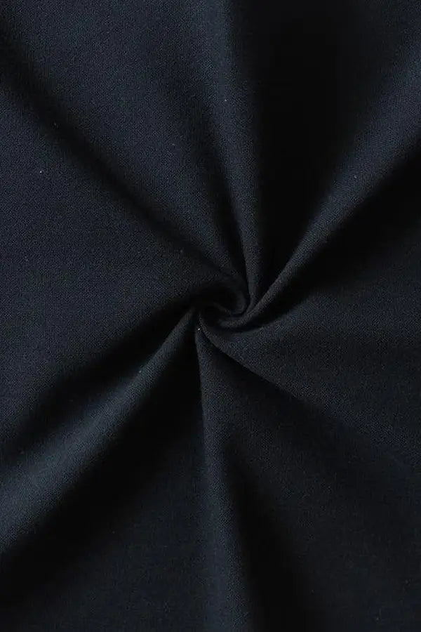 Cotton Solid Black Free Size Apron