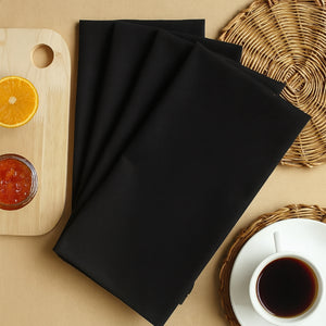 Cotton Solid Black Kitchen Towels Pack Of 4 freeshipping - Airwill