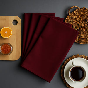 Cotton Solid Maroon Kitchen Towels Pack Of 4 freeshipping - Airwill