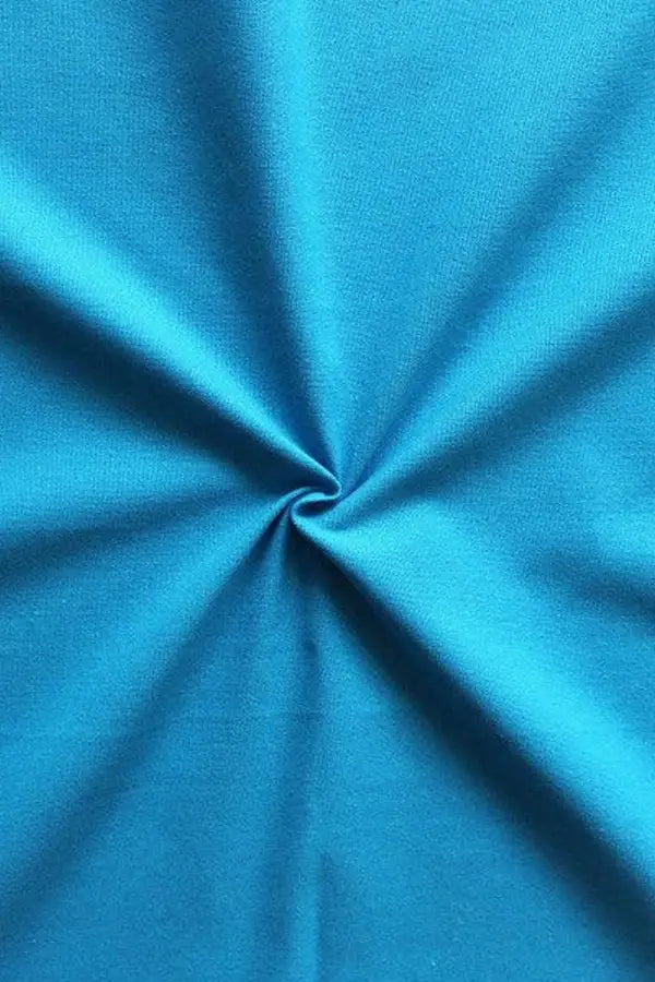 Cotton Solid Turquoise Blue Free Size Apron