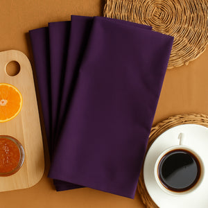 Cotton Solid Violet Kitchen Towels Pack of 4 freeshipping - Airwill