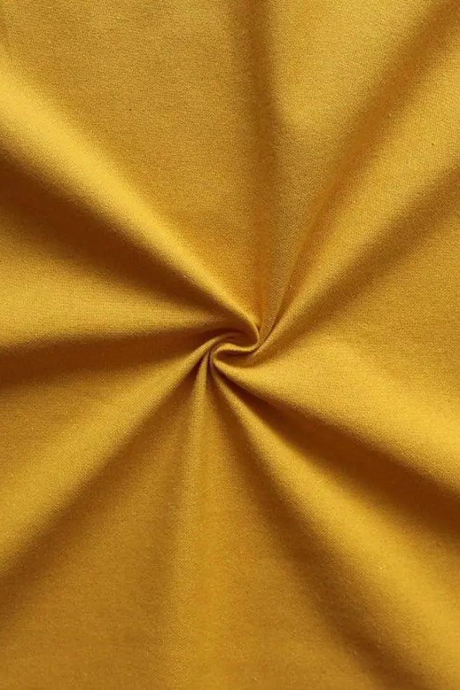 Cotton Solid Yellow Free Size Apron