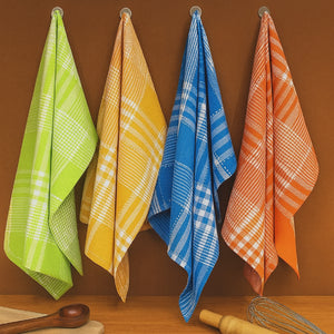 Cotton Track Dobby Multicolor Kitchen Towels Pack Of 4 freeshipping - Airwill