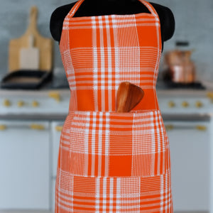 Cotton Track Dobby Orange Free Size Apron