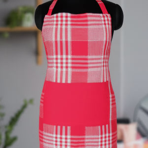 Cotton Track Dobby Rose with Solid Pocket Free Size Apron