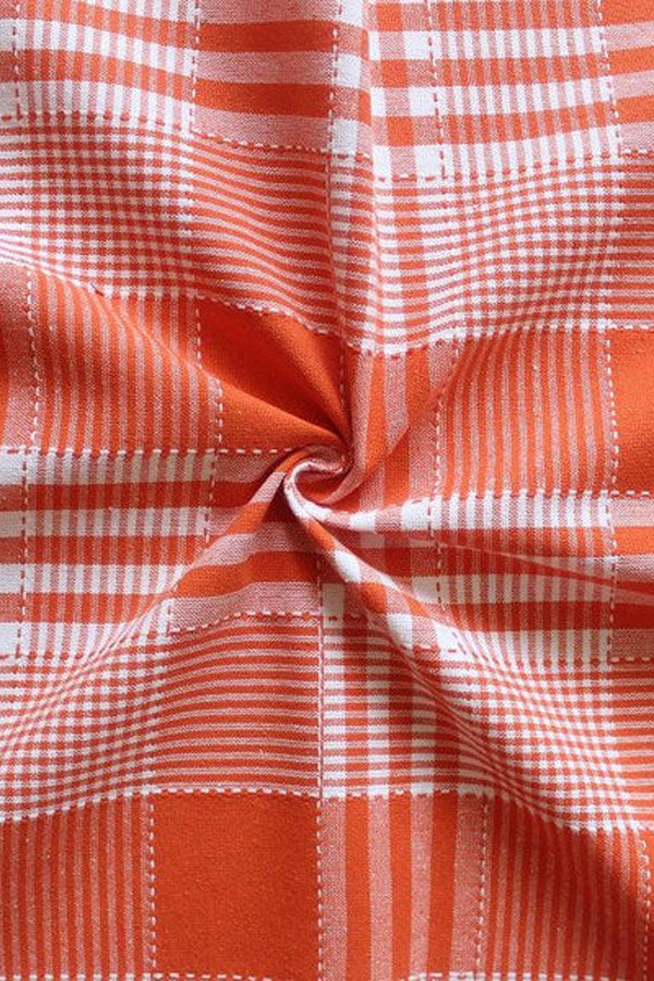 Cotton Track Dobby Orange Free Size Apron