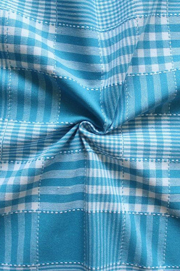 Cotton Track Dobby Blue Free Size Apron