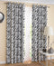 Cotton White Tiger Stripe Long 9ft Door Curtains Pack Of 2 freeshipping - Airwill