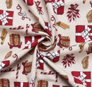 Cotton Xmas Gift Table Cloths Pack Of 1 - (2 to 8 Seaters)