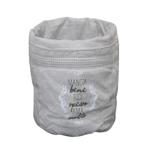 Cotton Letter Printed Fruit Basket Pack Of 1 freeshipping - Airwill