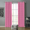 Cotton Gingham Check Rose 9ft Long Door Curtains Pack Of 2