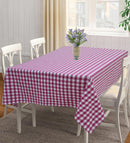 Cotton Gingham Check Rose 8 Seater Table Cloths Pack Of 1