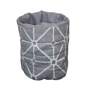 Cotton Grey Diamond Fruit Basket Pack Of 1 freeshipping - Airwill