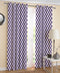 Cotton Classic Diamond Purple 5ft Window Curtains Pack Of 2