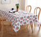 Cotton Small Pink Rose Flower 6 Seater Table Cloths Pack Of 1