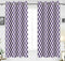 Cotton Classic Diamond Purple 7ft Door Curtains Pack Of 2