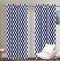 Cotton Classic Diamond Royal Blue Long 9ft Door Curtains Pack Of 2