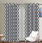 Cotton Classic Diamond Black 5ft Window Curtains Pack Of 2