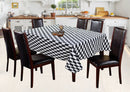 Cotton Classic Diamond Black 2 Seater Table Cloths Pack Of 1