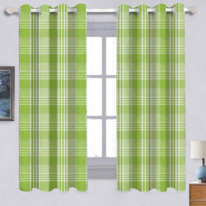Cotton Track Dobby Green 5ft Window Curtains Pack Of 2 freeshipping - Airwill