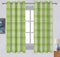 Cotton Track Dobby Green Long 9ft Door Curtains Pack Of 2