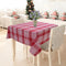 Cotton Track Dobby Red 4 Seater Table Cloths Pack Of