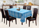 Cotton Track Dobby Blue 8 Seater Table Cloths Pack Of 1