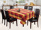 Cotton Dobby Red 8 Seater Table Cloths Pack Of 1