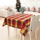 Cotton Dobby Red 6 Seater Table Cloths Pack Of 1