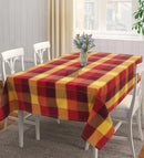 Cotton Dobby Red 2 Seater Table Cloths Pack Of 1