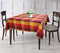Cotton Dobby Red 4 Seater Table Cloths Pack Of 1