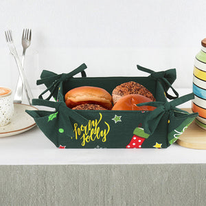 Cotton Xmas Gift box Bread Basket Pack of 1