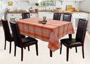 Cotton Track Dobby Orange 4 Seater Table Cloths Pack Of 1
