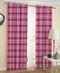 Cotton Track Dobby Rose 7ft Door Curtains Pack Of 2