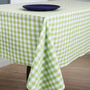 Cotton Gingham Check Green 8 Seater Table Cloths Pack Of 1