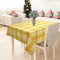 Cotton Track Dobby Yellow 8 Seater Table Cloths Pack Of 1