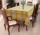 Cotton Track Dobby Yellow 2 Seater Table Cloths Pack Of 1
