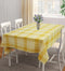 Cotton Track Dobby Yellow 8 Seater Table Cloths Pack Of 1