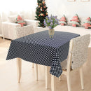 Cotton Black Polka Dot 8 Seater Table Cloths Pack Of 1