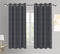 Cotton Polka Dot Black Long 9ft Door Curtains Pack Of 2