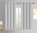 Cotton White Polka Dot 9ft Long Door Curtains Pack Of 2