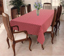 Cotton Red Polka Dot 2 Seater Table Cloths Pack Of 1