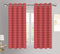 Cotton Red Polka Dot 9ft Long Door Curtains Pack Of 2