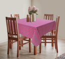 Cotton Pink Polka Dot 8 Seater Table Cloths Pack Of 1